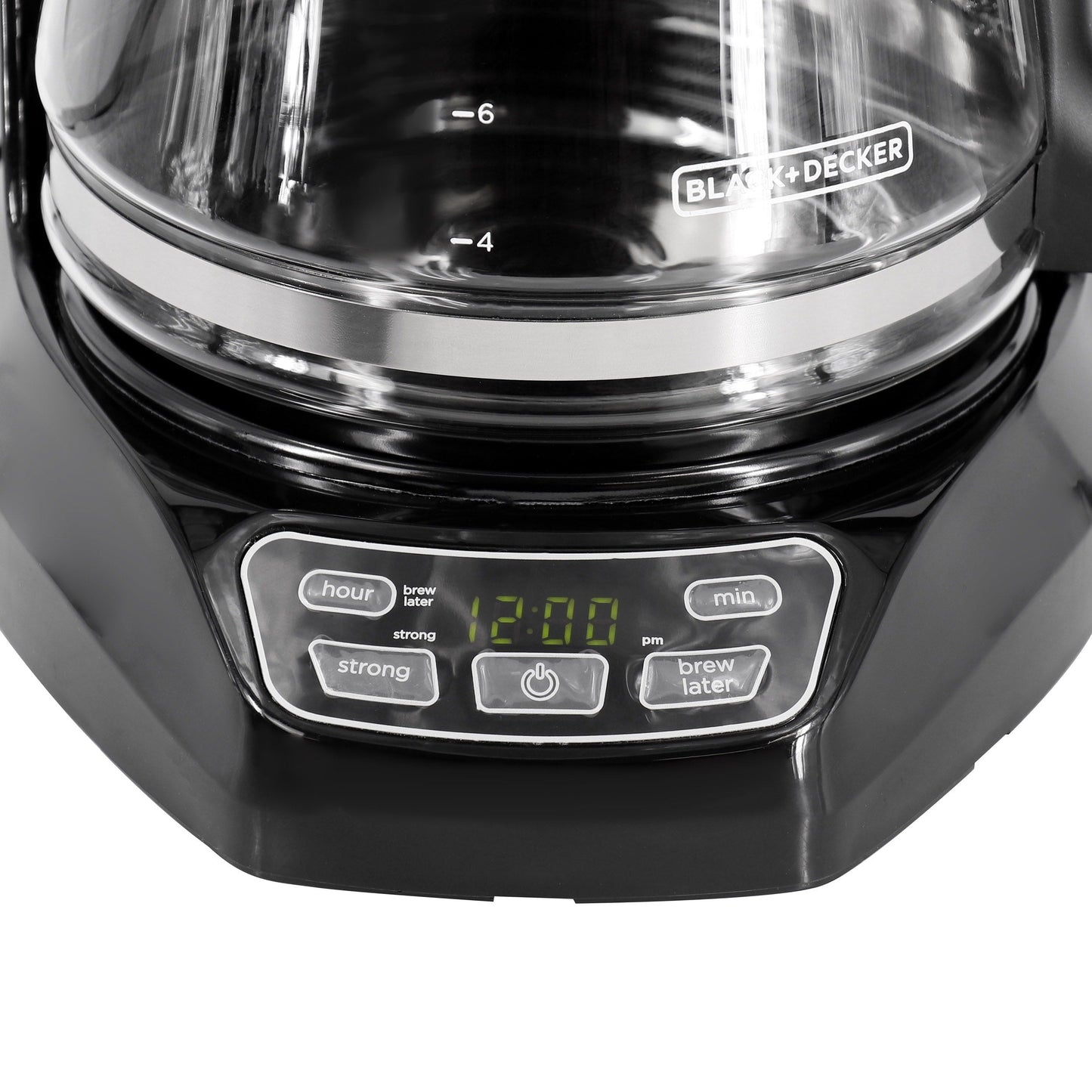 Cafetière programmable Black and Decker 12 tasses avec technologie Vortex, noire