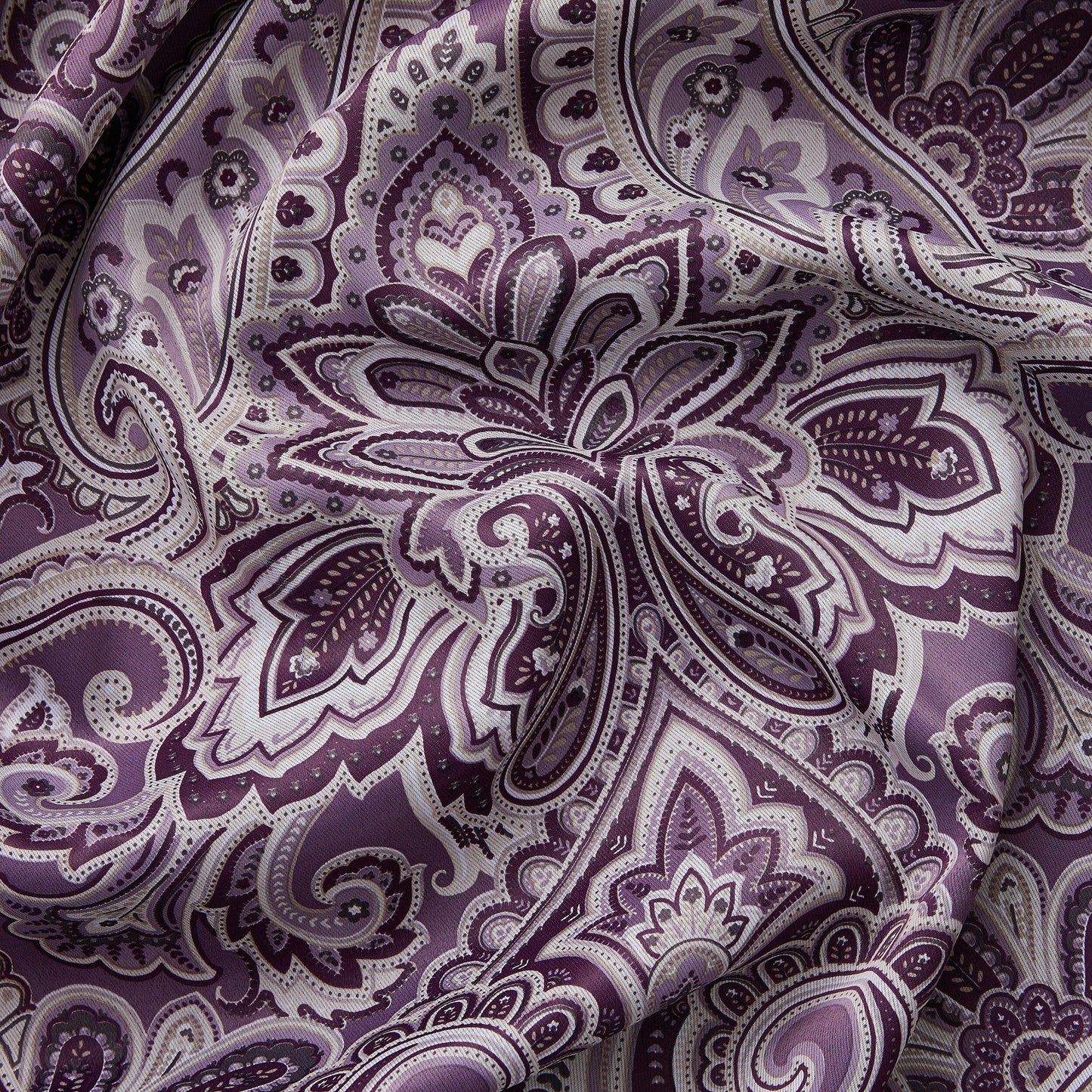 HLC.me Paris Paisley Print Light Reducing Filtering Grommet Window Curtain Panels - Set of 2