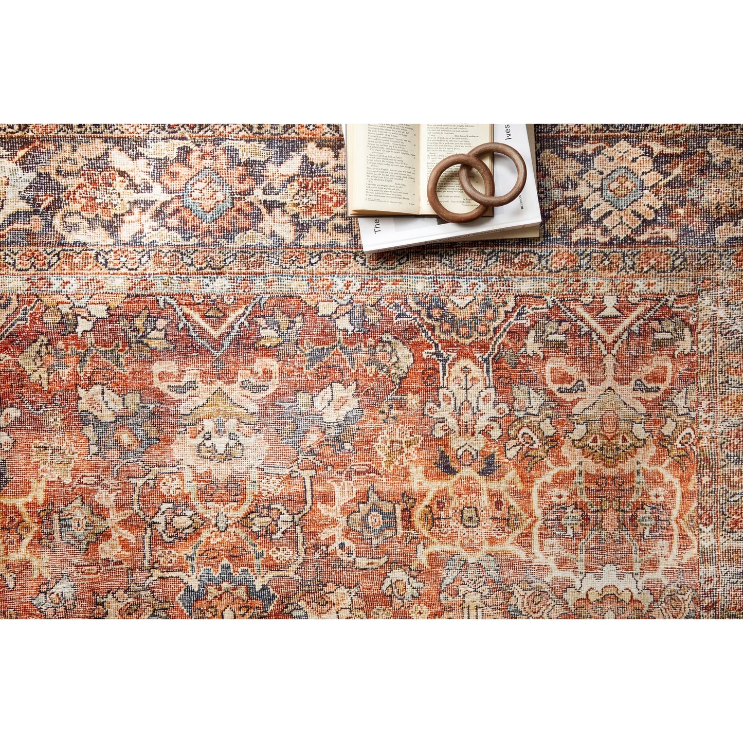 Alexander Home Isabelle Vintage Border Printed Area Rug