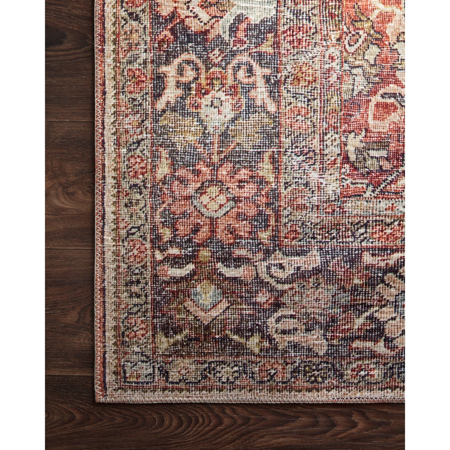 Alexander Home Isabelle Vintage Border Printed Area Rug