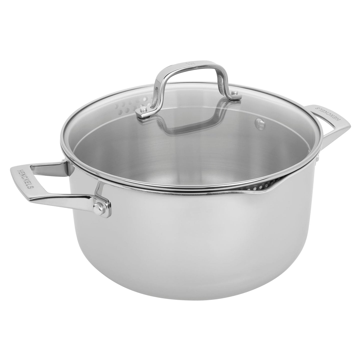 Cocotte en acier inoxydable Henckels Clad H3 de 6 pintes avec couvercle