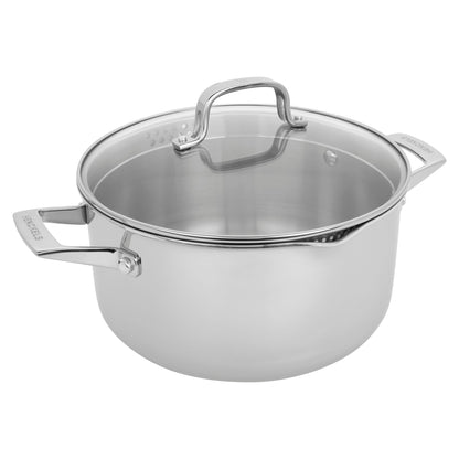 Cocotte en acier inoxydable Henckels Clad H3 de 6 pintes avec couvercle