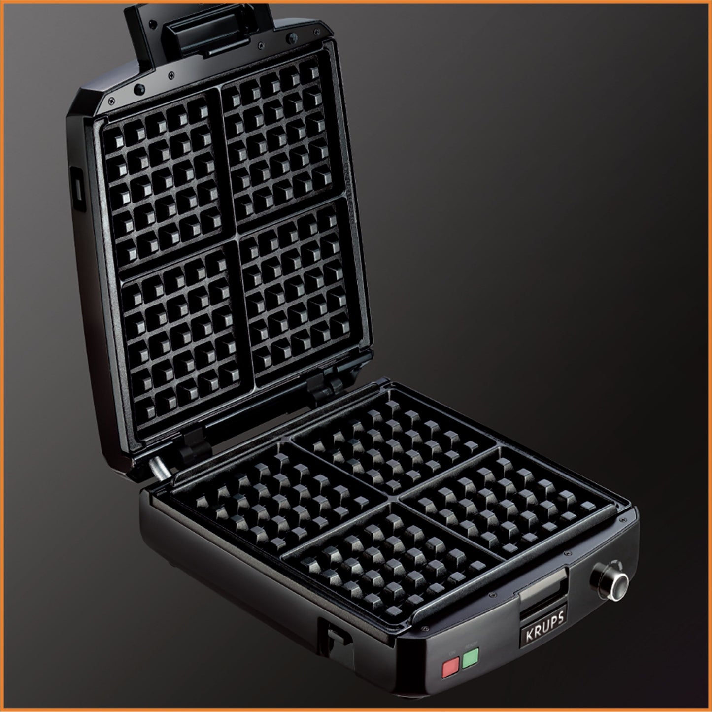 KRUPS 4 Slice Belgian Waffle Maker