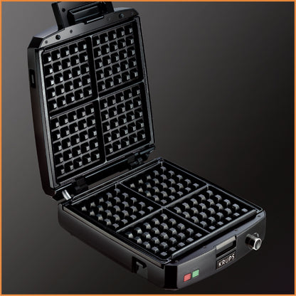 KRUPS 4 Slice Belgian Waffle Maker