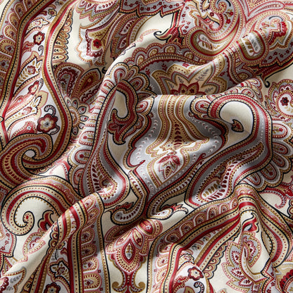 HLC.me Paris Paisley Print Light Reducing Filtering Grommet Window Curtain Panels - Set of 2