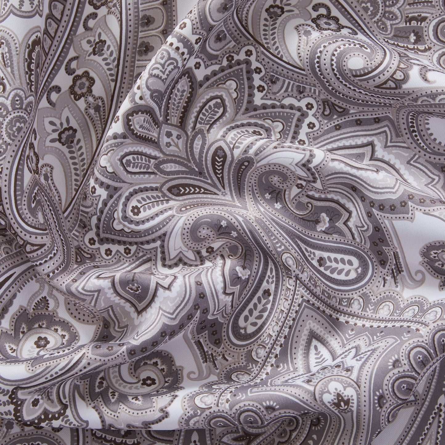 HLC.me Paris Paisley Print Light Reducing Filtering Grommet Window Curtain Panels - Set of 2