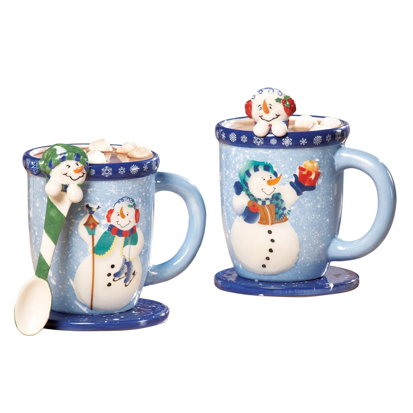 Coffret cadeau tasse et cuillère bonhomme de neige
